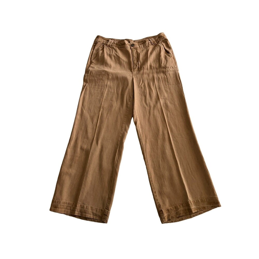 Sundance Straight Wife Leg Chinos in Khaki Brown Sz 14 Petite